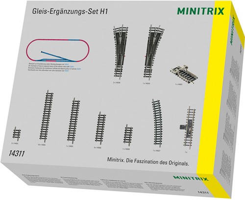Minitrix 14311 N - H1-spoorverlengingsset-3