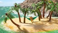 Noch 21772 H0 - Palmen met hangmat Micro-Motion