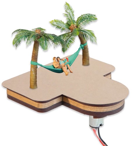 Noch 21772 H0 - Palmen met hangmat Micro-Motion-2
