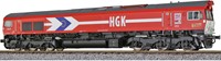 ESU 31362 H0 - Diesel Locomotief H0, C66, HGK, Sound + Rook, DC/AC