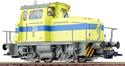 ESU 31439 H0 - Diesel Locomotief, H0, KG230, 26 Mannesmann, geel, Ep IV, LokSound, Raucherzeuger, Rangierkupplung, DC/AC