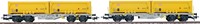 ESU 36601 H0 - Containerdraagwagen H0 Sgmmns D-AAEC Ep. VI DC
