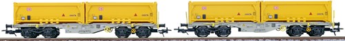 ESU 36601 H0 - Containerdraagwagen H0 Sgmmns D-AAEC Ep. VI DC