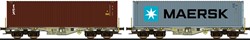 ESU 36607 H0 - Containerdraagwagen TGBU + MSKU H0 Sgmmns D-AAEC Ep. VI DC