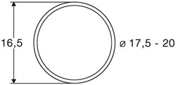 Roco 40077 H0 - Slipbanden 10Stk.17,5 bis 20mm (10stuks)