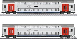 Märklin 43566 H0 - Set Dubbeldekker Rijtuigen NMBF/NMBS/SNCB