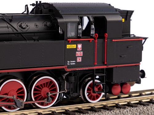 Piko 50662 H0 - Stoom Locomotief/Sound Tkt1-63 PKP III + PluX22 Voorbereid-3