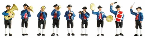 Noch 66826 H0 - Podium blaaskapel incl. figuren (Sound Szenen)-3
