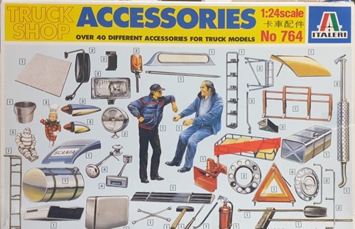 Italeri 764 - Truck Shop Accessoires 1:24 (Gedeukte Verpakking)