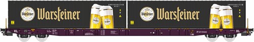 Igra Model 96010104 H0 - Containerdraagwagen Sggnss Warsteiner Railrelease