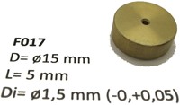 Micromotor.eu F017 - Flywheel ø15 mm x 5 mm x ø1,5 mm