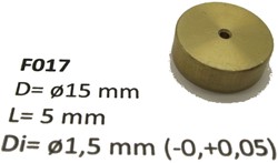 Micromotor.eu F017 - Flywheel ø15 mm x 5 mm x ø1,5 mm