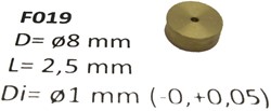 Micromotor.eu F019 - Flywheel ø8 mm x 2,5 mm x ø1 mm