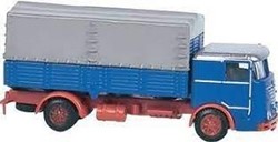 Lemke Minis LC3602 N - Büssing LU 11-16 Vrachtwagen Blauw/Grijs