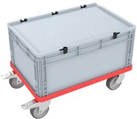 Feldherr RO64GUFE3020 - Compacte trolley, rood, voor Eurocontainers tot 600 mm x 400 mm-2
