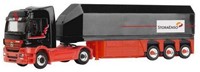 Schuco 22520 H0 - Mercedes Benz Actros Vrachtwagen met Trailer StoraEnso