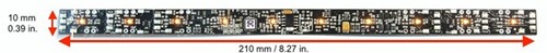 Train-O-Matic 02070319  - Shine Plus Midi Digi Yellow Digitaal DCC decoder LED 10 Lengte 210 mm Breedte 11 mm (59)