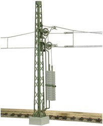 Viessmann 4364 N - Bovenleiding Mast met Afspaninrichting en Wiel